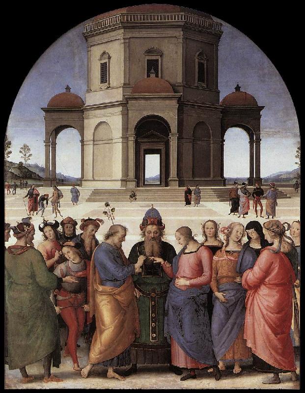 PERUGINO, Pietro Marriage of the Virgin af